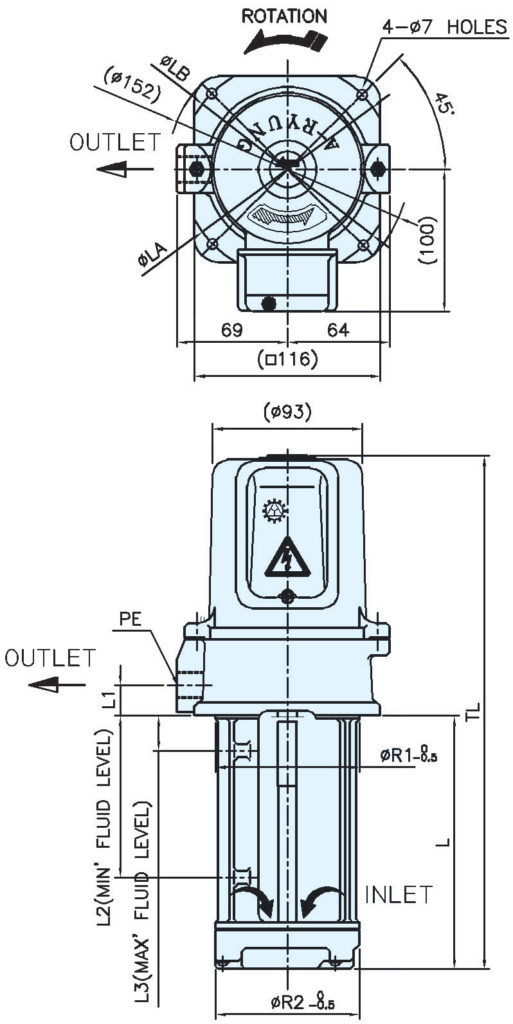 60f, 100f dimensions