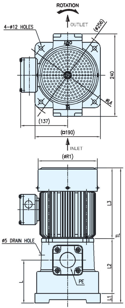 ACP-1001A Abmessungen