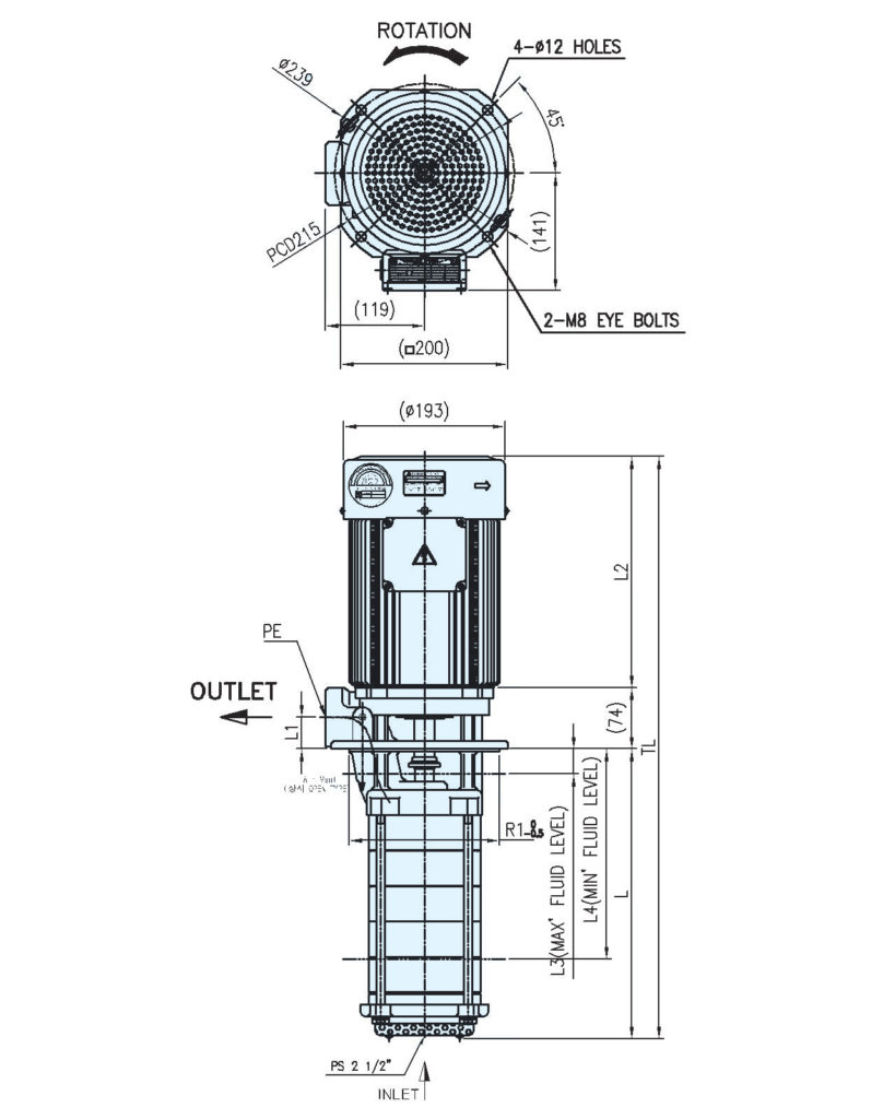 ACP-1800MF,ACP-4000MF Abmessungen