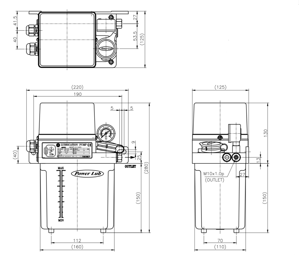 AMGP-01NS mitat