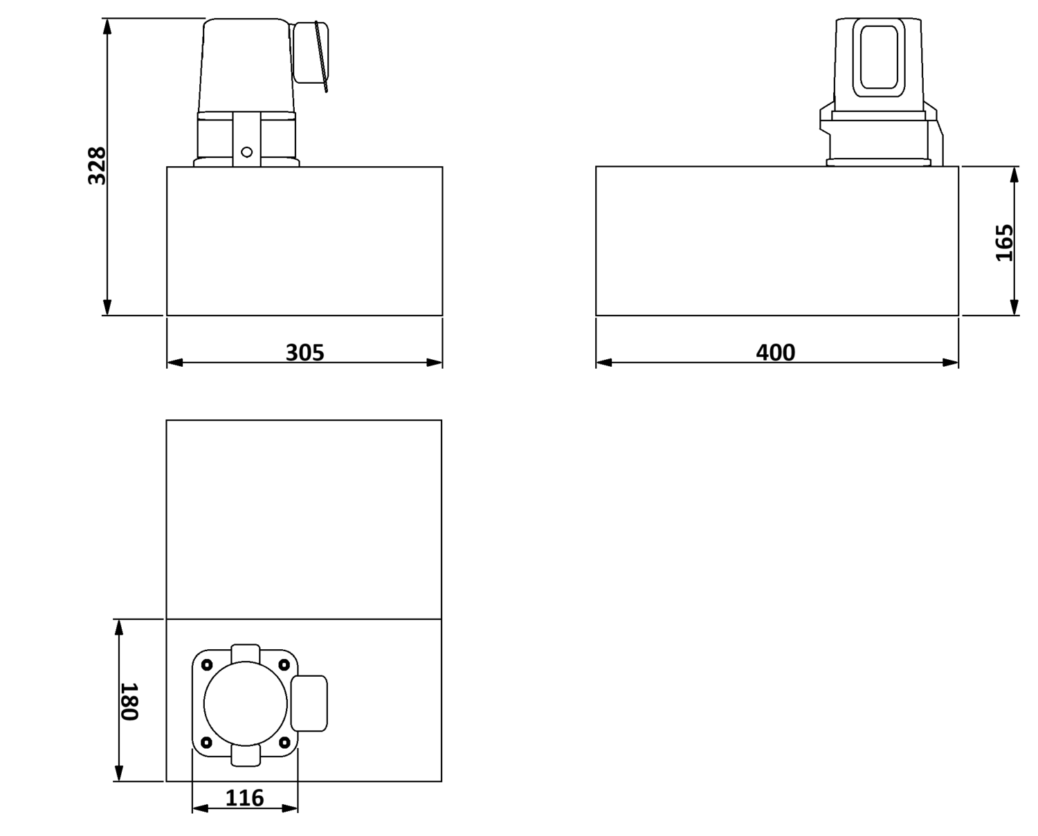 Muljun kierrätysallas mitat