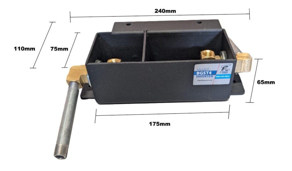 diverter measurements